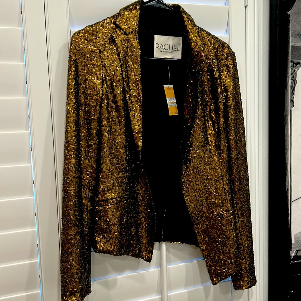 Copper sequins blazer NWT